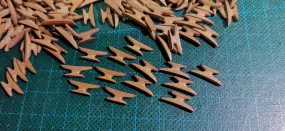 15mm Pearwood Cleats  12/bag