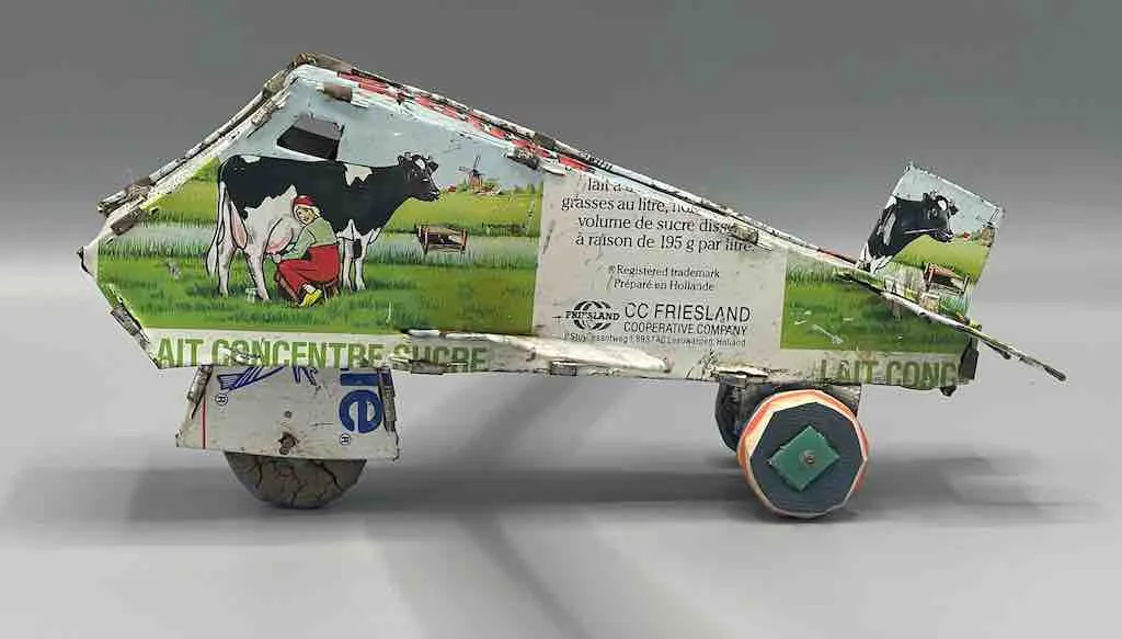African Recycled Metal Can Toy Airplane - Burkina Faso