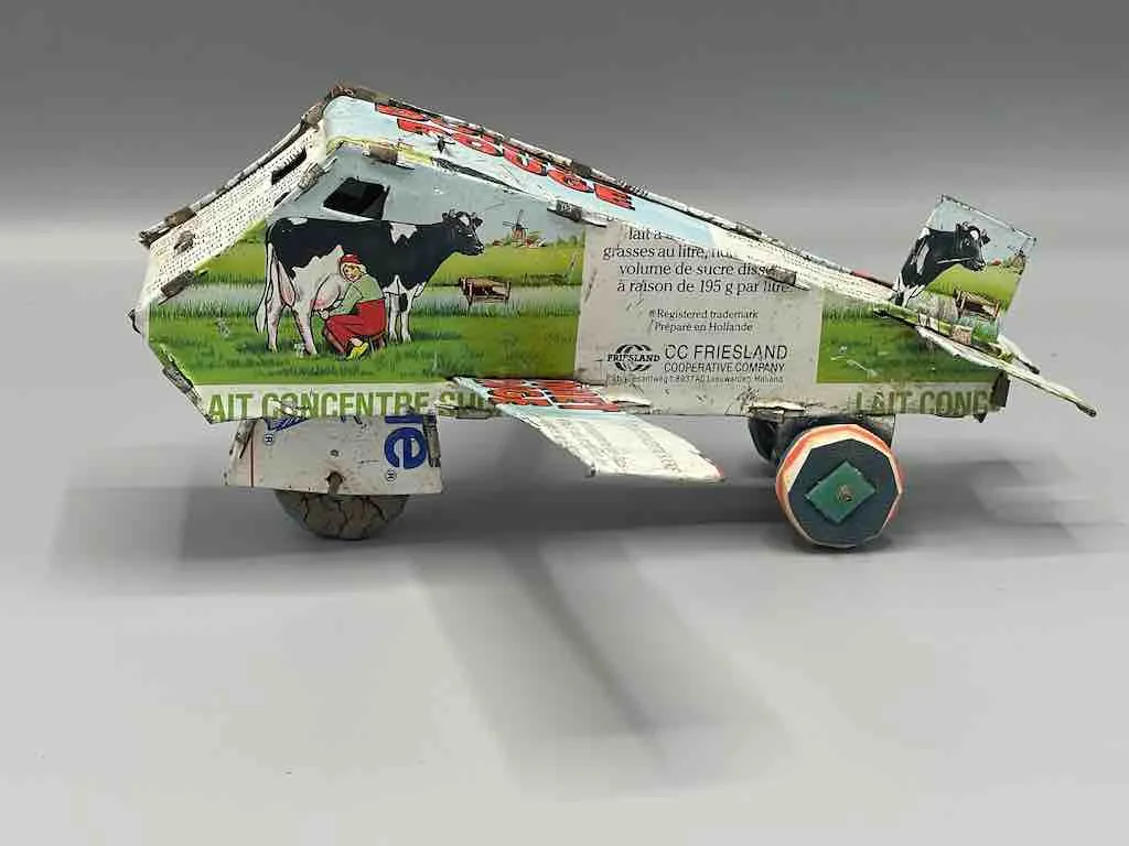 African Recycled Metal Can Toy Airplane - Burkina Faso