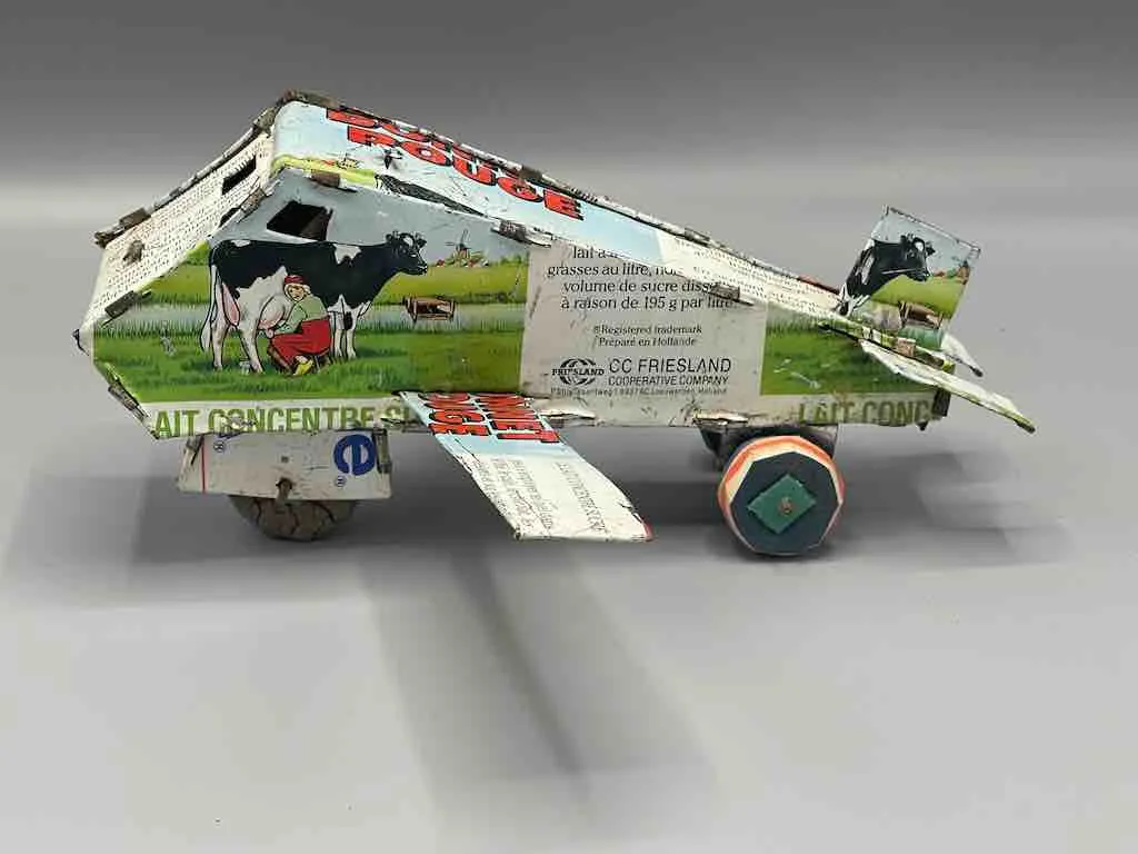 African Recycled Metal Can Toy Airplane - Burkina Faso