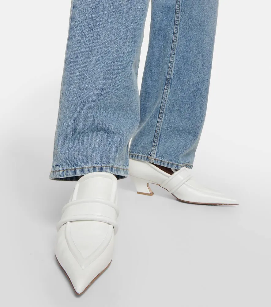 Bottega Veneta Spada leather loafer pumps