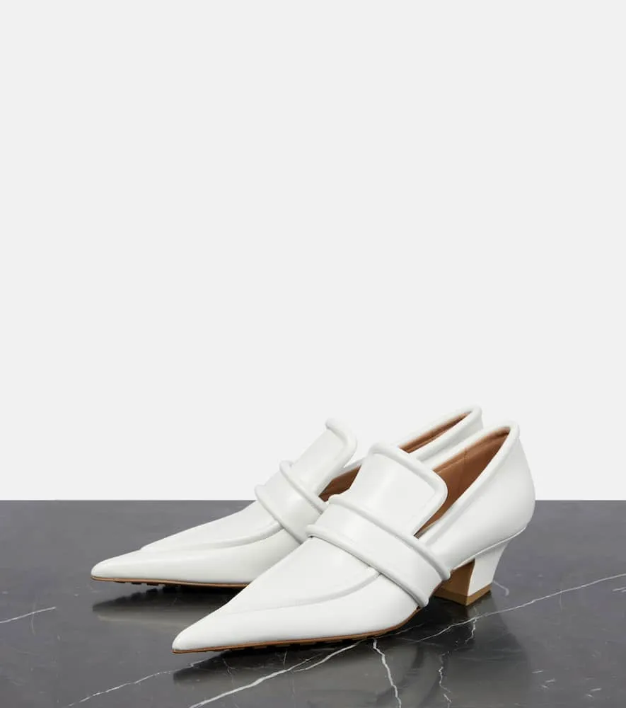 Bottega Veneta Spada leather loafer pumps