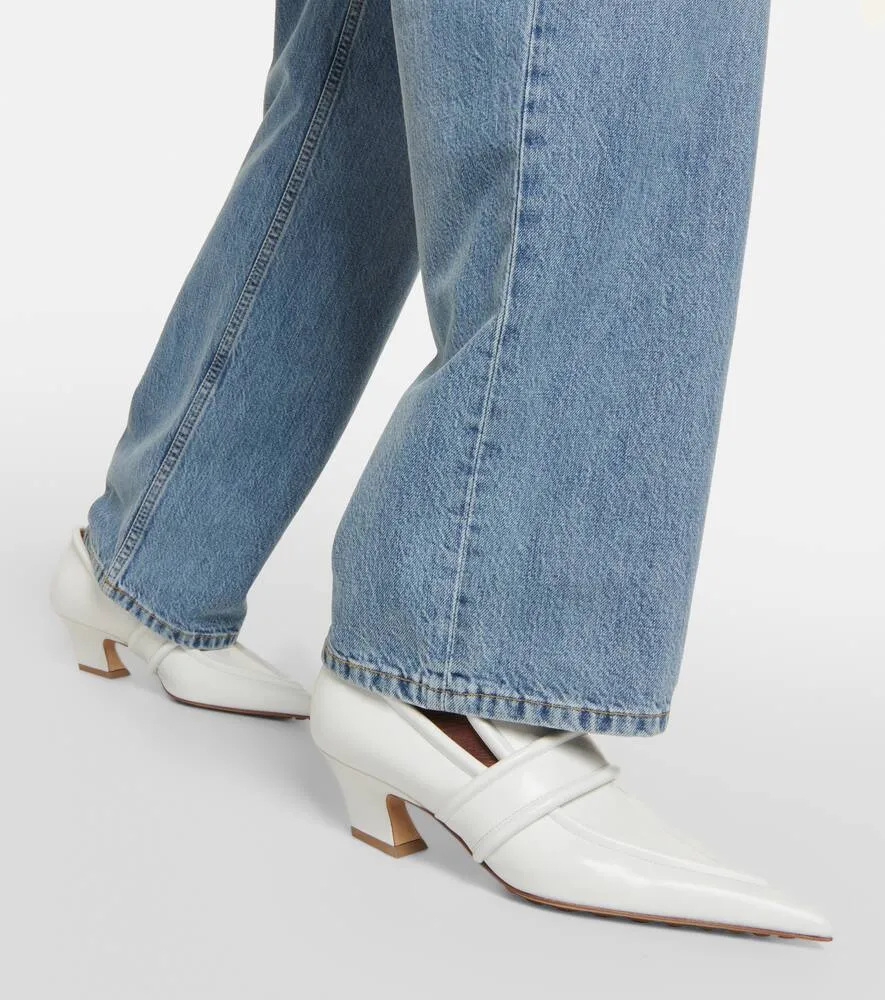 Bottega Veneta Spada leather loafer pumps