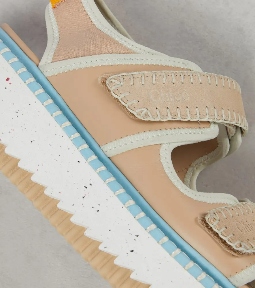 Chloe Lilli leather platform sandals
