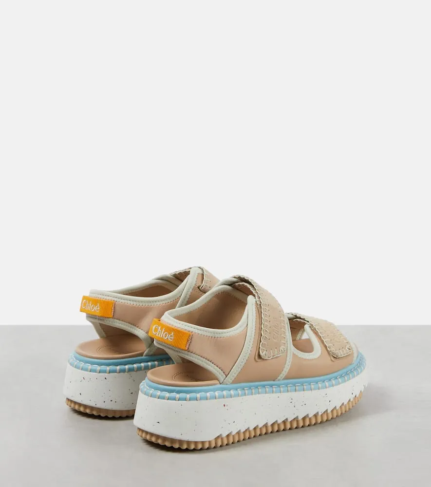 Chloe Lilli leather platform sandals