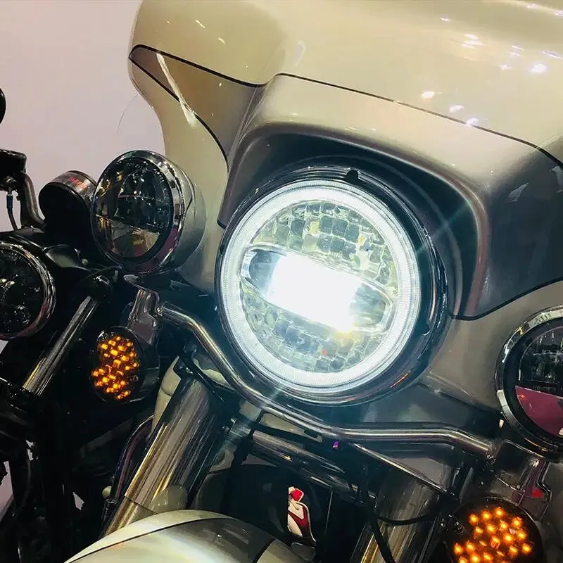 Dynamic 7 LED headlight insert