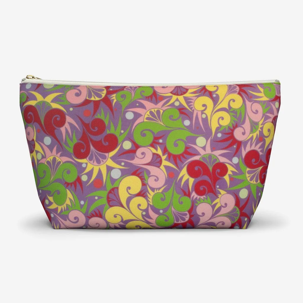 Floral Dynamic Accessory Pouch