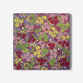 Floral Dynamic Ceramic Coaster