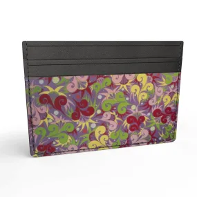 Floral Dynamic Leather Card Holder