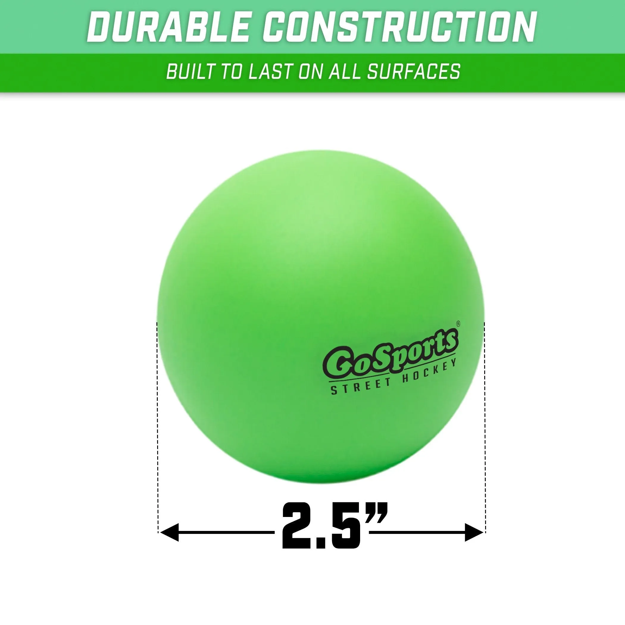 GoSports 2.5" Street Hockey Low Bounce Ball