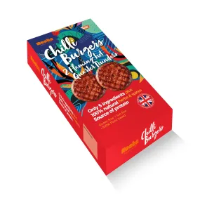 Hooba Chilli Burgers Two Flaming Hot Quarter Pounders 227g