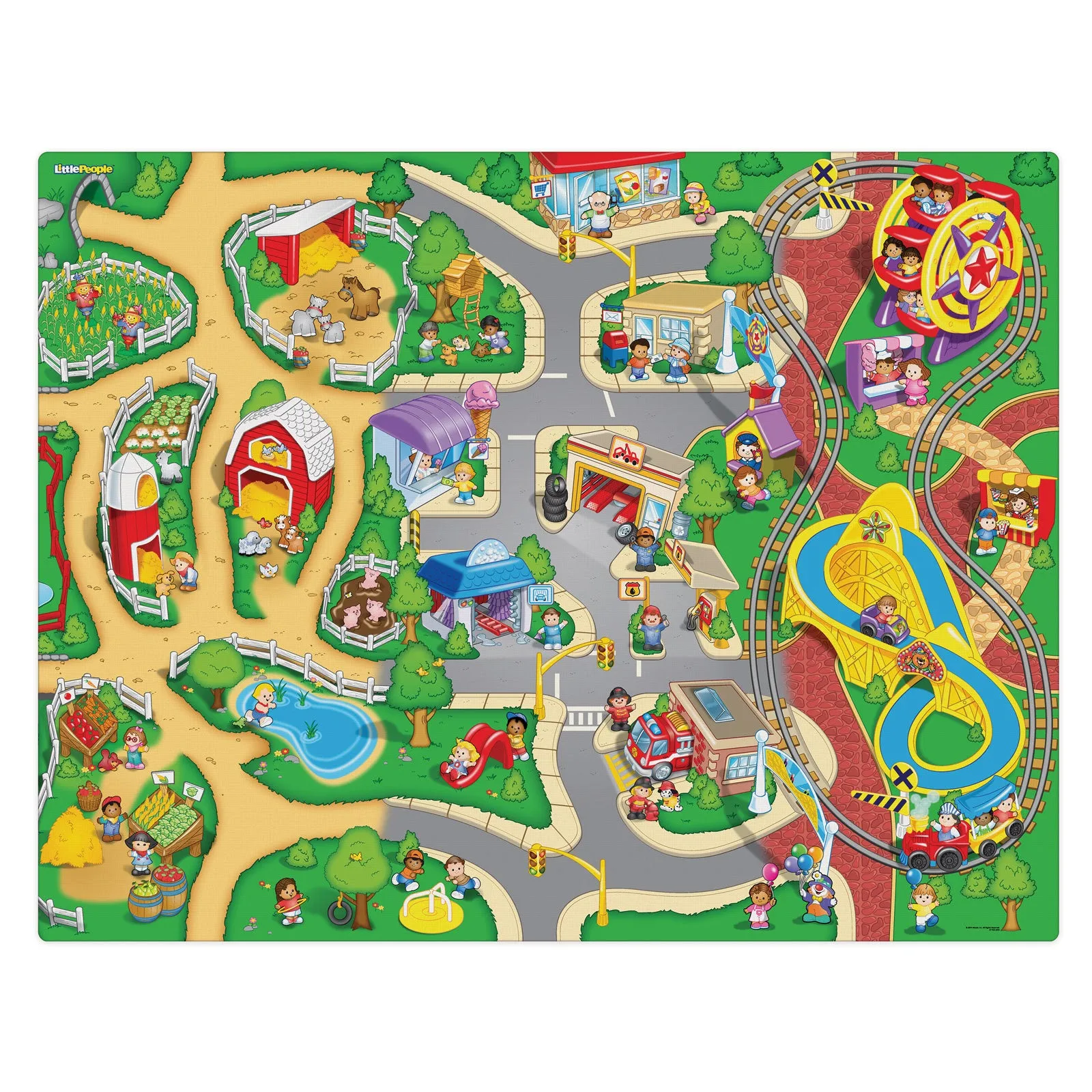Imaginmat | Fisher Price Little People Jumbo Imaginmat
