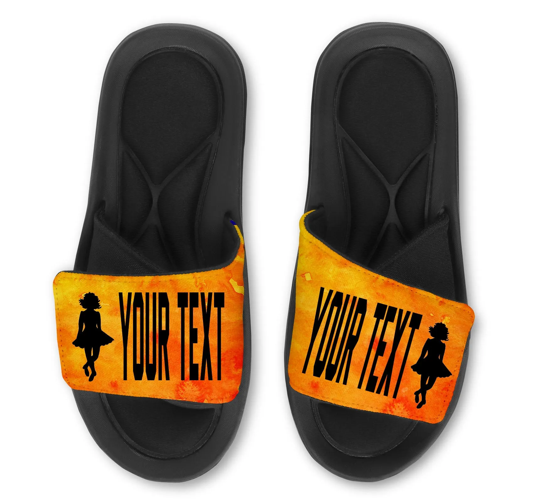Irish Dance  Custom Slides / Sandals - Watercolor