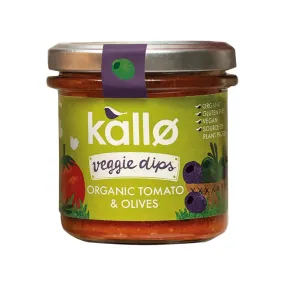 Kallo Veggie Dips Organic Tomato & Olives 140g