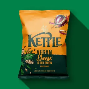Kettle Chips Vegan Sheese & Red Onion British Potato Chips 130g