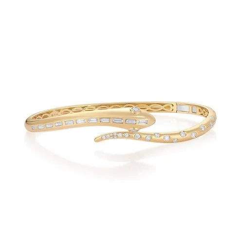 Minimal Luxe Diamond Bangle Bracelet