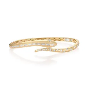 Minimal Luxe Diamond Bangle Bracelet