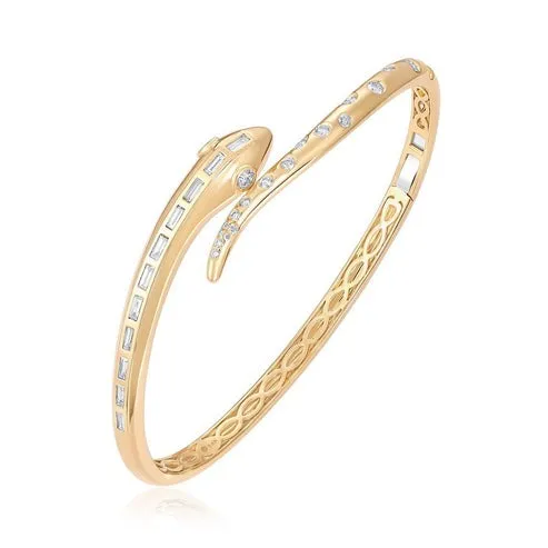 Minimal Luxe Diamond Bangle Bracelet
