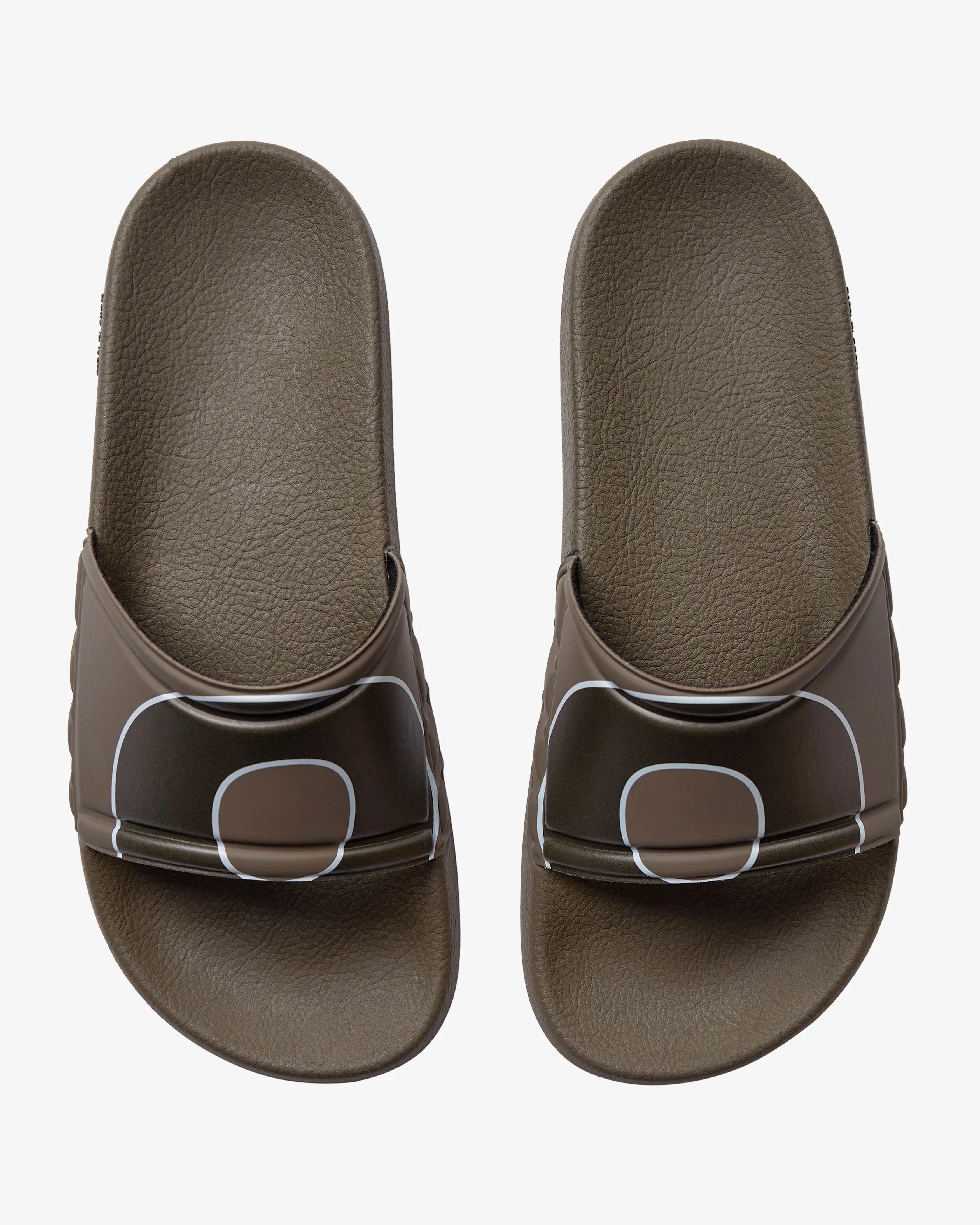 Resort Print Badesandal - Dark Olive