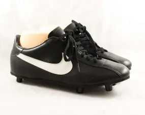 Size 7 Men's Nike Football Cleats - 1980s Athletic Shoes - Black Mens Retro Sports Sneakers - Authentic Nike - NOS 80s Deadstock