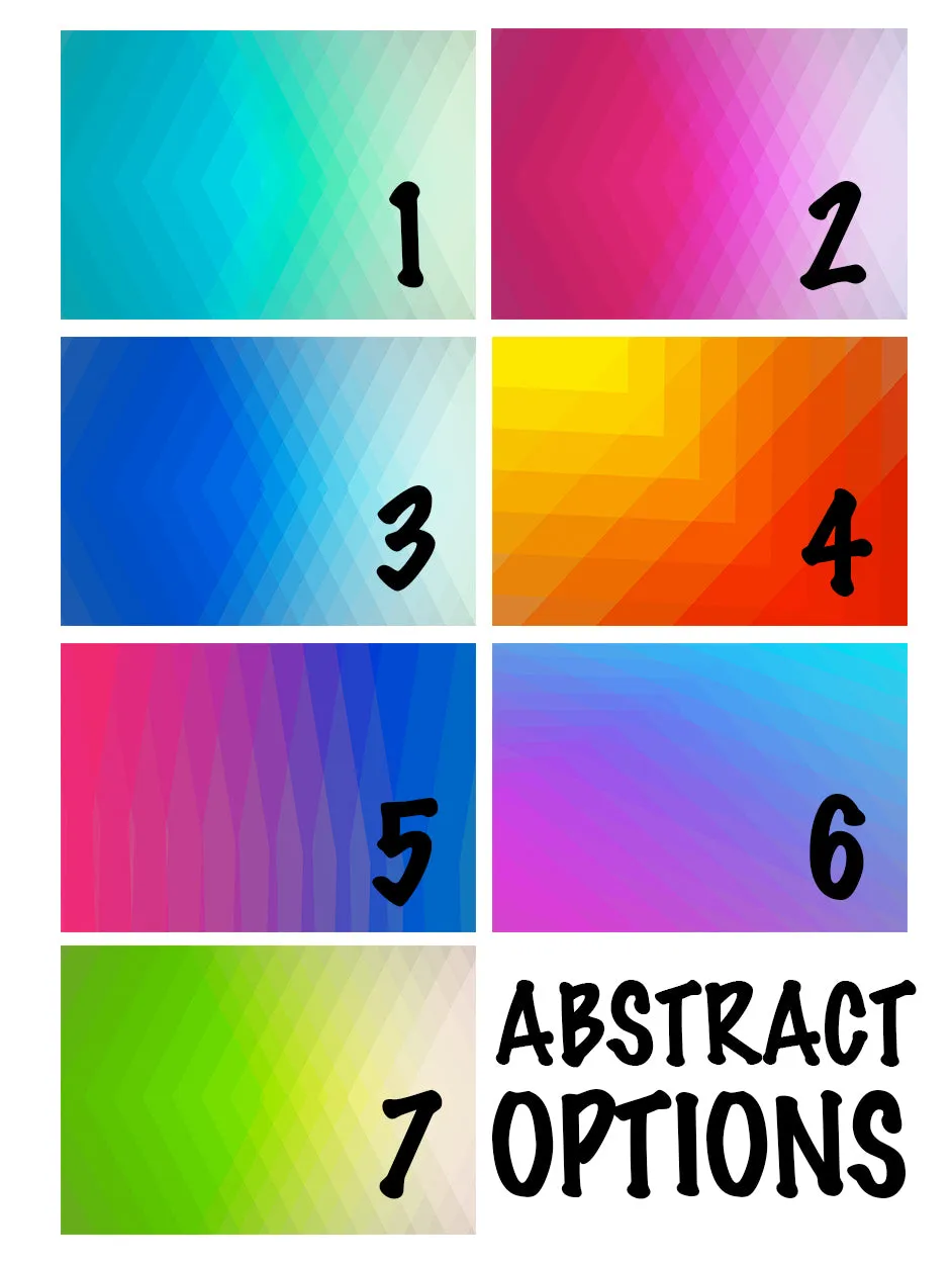 UNICORN Abstract Custom Slides / Sandals - Choose your Background Color.